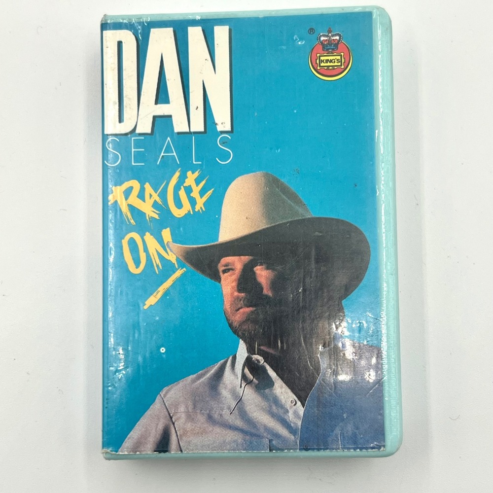 Dan Seals Rage On Vintage Teal Cassette‎ Tape Album Country Music 1989 Tested